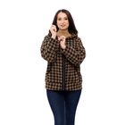 Пальто Шарман, гусиная лапка, укороченное, мокко, Колір: Мокко , Розмір: 48