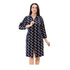 Халат Ніжність велюру синій Серця, Колір: Синій Серця , Розмір: 44-46