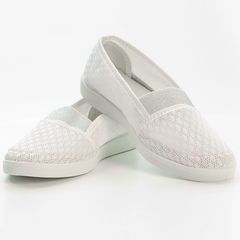 Слипоны Зарина Белые, Цвет: Белый, Размер: 36