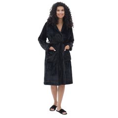 Халат Жаклин, черный, Цвет: Черный, Размер: 44