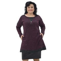 Туніка Авелія, бордова, Колір: Бордовий, Розмір: 52