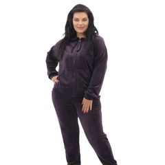 Костюм Рамуелла, сливовый на молнии, Цвет: Сливовый , Дизайн: На молнии , Размер: 48