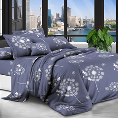 Комплект постільної білизни Мірабелла Кульбаби, Колір комплекту: Кульбаби, Розмір: євро, Розмір наволочки: 70*70