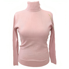 Гольф Сюзанна, откладной воротник, пудровый, Цвет: Пудровый , Размер: 46-52