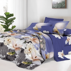 Комплект постельного белья Мирабелла Розовый лотос, Колір комплекту: Лотос рожевий, Розмір: 1,5 спальний, Розмір наволочки: 50*70