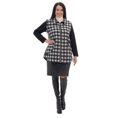 Пальто Французький шик, клітка, Колір:  Клітина, Розмір: 52