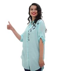 Блуза Майли, голубая, Цвет: Голубой , Размер: S