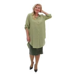 Блуза Нелла, хаки, Цвет: Хаки , Размер: S