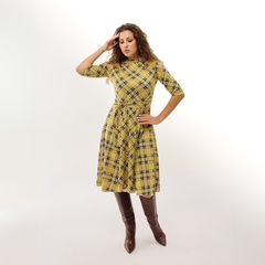 Сукня Нотки Парижа, жовте, Колір: Жовтий, Розмір: L