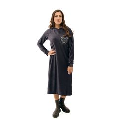 Платье Бархатное прикосновение, графит, Цвет: Графит , Размер: 44-46