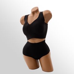 Комплект белья Орхидея, Цвет: Черный, Размер: 3XL