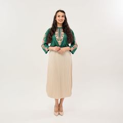 Блуза Роксана, зеленая, Цвет: Зеленый, Размер: L