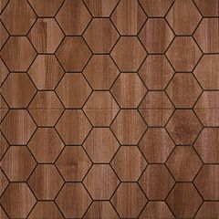 Интерьерные 3Д панели Эстель, соты коричневые, Дизайн: Соты коричневые 