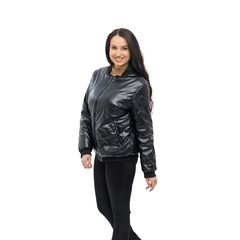 Куртка-бомбер Кежуал, черная, Цвет: Черный, Размер: 44