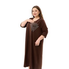 Сукня Сафіра, коричнева, Колір: Коричневий, Розмір: 56