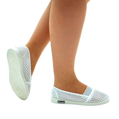 Сліпони Заріна Білі, Колір: Білий, Розмір: 36, зображення 4