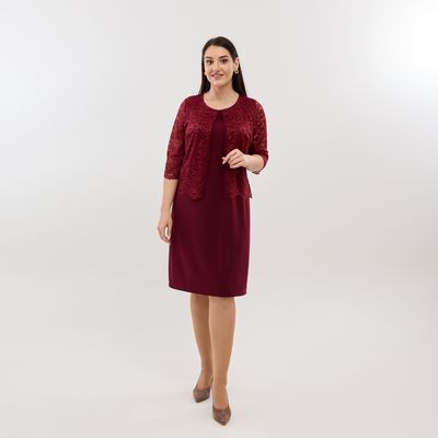 Сукня Шанталь, бордова, Колір: Бордовий, Розмір: 56, зображення 3