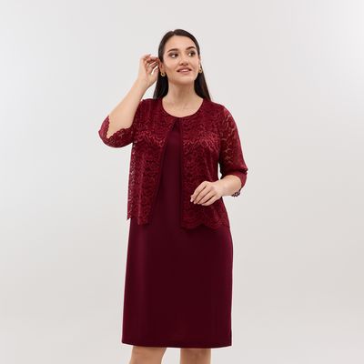 Сукня Шанталь, бордова, Колір: Бордовий, Розмір: 56, зображення 4