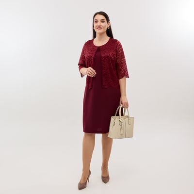 Сукня Шанталь, бордова, Колір: Бордовий, Розмір: 56, зображення 7