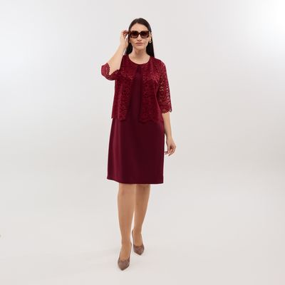 Сукня Шанталь, бордова, Колір: Бордовий, Розмір: 56, зображення 8