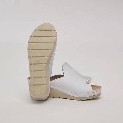 Босоніжки Алісія, білі, Колір: Білий, Розмір взуття: 35, зображення 2