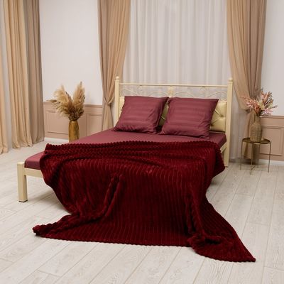 Комплект для спальні Теплий Шепіт, бордовий, Колір: Бордовий, Розмір: 1 спальный 