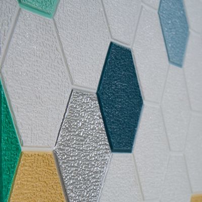 Інтер'єрні 3Д панелі Естель, соти сині, Дизайн: Соти сині, зображення 3