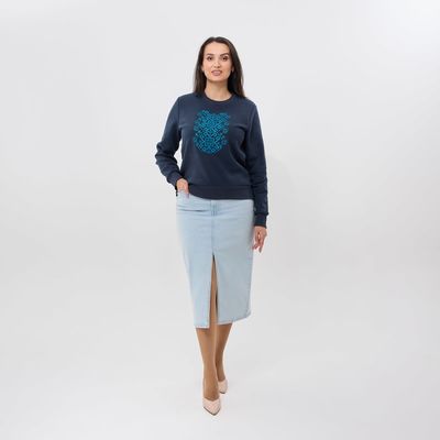 Вишиванка-джемпер Ярослава, синій, Колір: Синій, Розмір: S, зображення 4