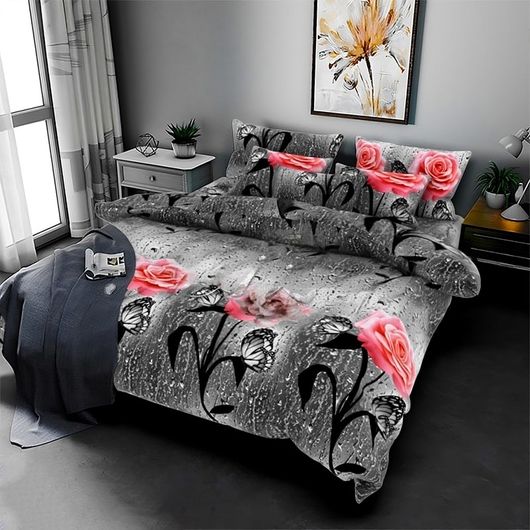 Комплект постельного белья Мирабелла Сумерки, Цвет комплекта: Сумерки , Размер: Евро , Размер наволочки: 50*70