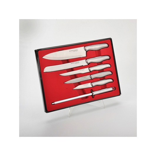 Набор ножей с точилкой 6пр. Mayer Boch MB-4133