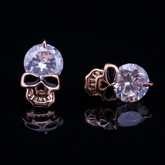 Серьги Флинт белый камень, изображение 2