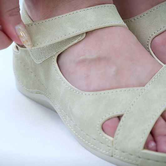 Босоніжки Евіта Бежеві, Колір: Бежевий , Розмір: 37, зображення 2