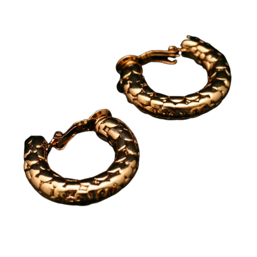 Сережки Золотий Пітон