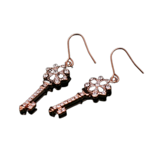 Серьги Золотой Ключик