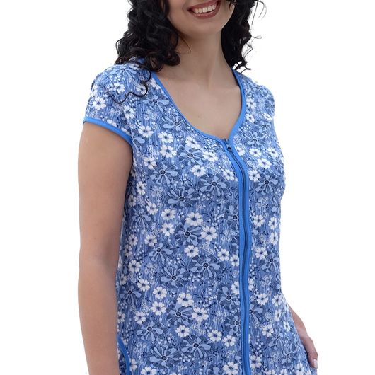 Домашня сукня Марго Блакитна, Колір:  Блакитний, Розмір: 58, зображення 2