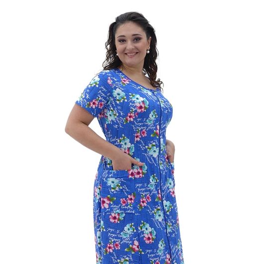 Домашня сукня Марго Синя, Колір: Синій, Розмір: 50, зображення 2