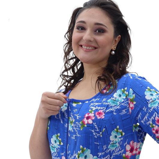 Домашня сукня Марго Синя, Колір: Синій, Розмір: 50, зображення 4