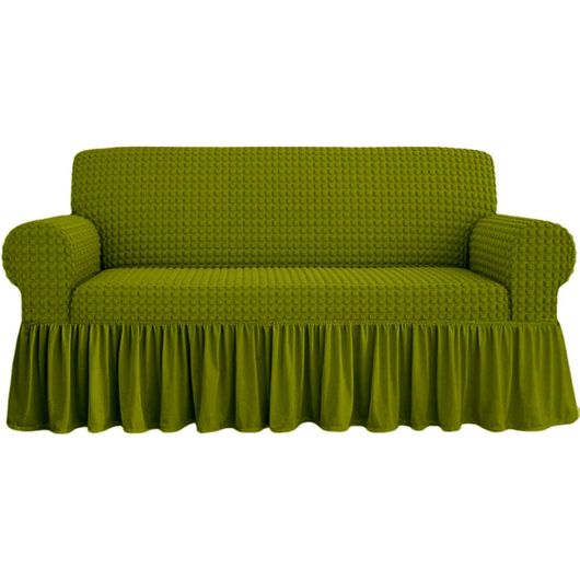 Чохли для меблів СофаКейп Оливковий, Колір: Оливковий , Розмір: На кутовий диван та 1 крісло