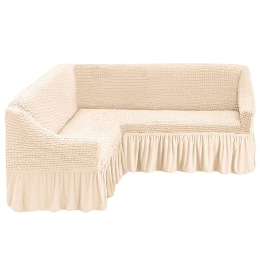 Чехлы для мебели СофаКейп Ваниль, Цвет: Ваниль , Размер: На угловой диван и 1 кресло, изображение 3