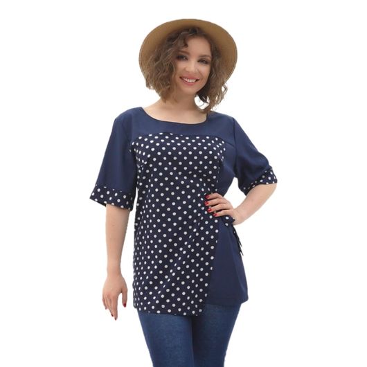 Туніка Краса Синя, Колір: Синій, Розмір: 54, зображення 3