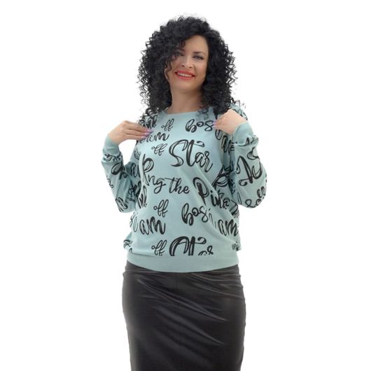 Джемпер Маліка Бірюзовий, Колір: Бірюзовий, Розмір: 50, зображення 2