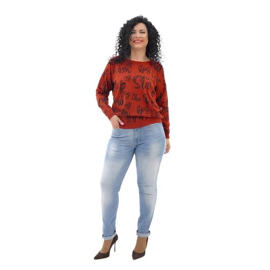 Джемпер Малика Бордовый, Цвет: Бордовый , Размер: 50