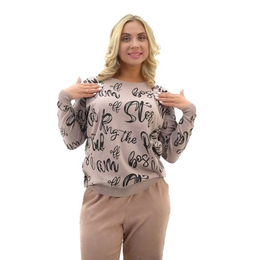 Джемпер Маліка Кавовий, Колір: Кавовий, Розмір: 52, зображення 2