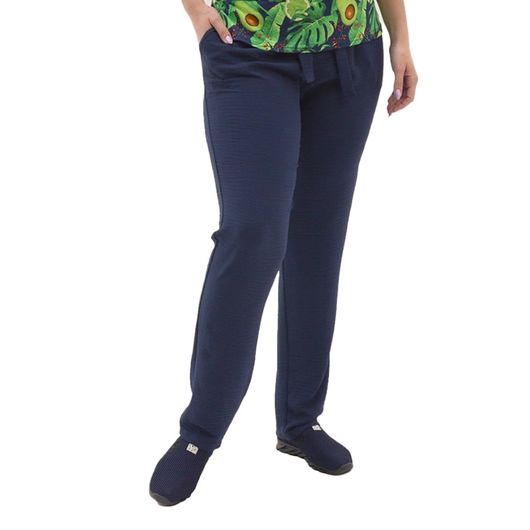 Брюки Амира Темно-синие, Цвет: Темно-синий , Размер: 54, изображение 2