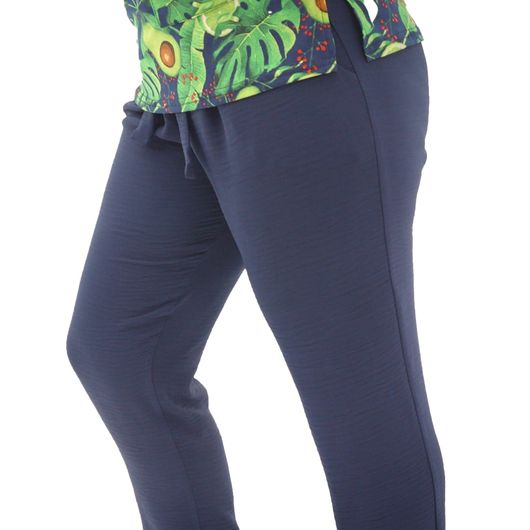 Брюки Амира Темно-синие, Цвет: Темно-синий , Размер: 62, изображение 3