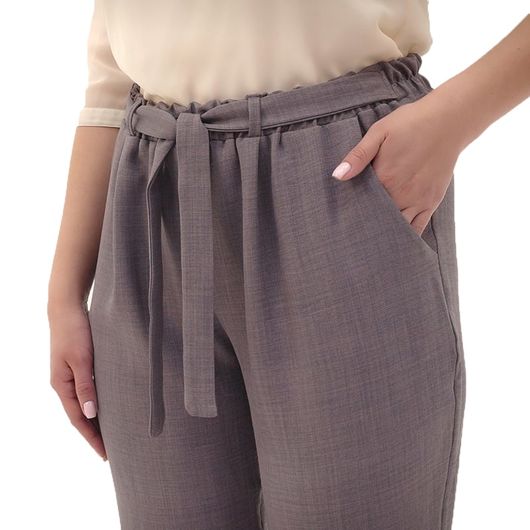 Брюки Амира Кофейные, Цвет: Кофейный , Размер: 60, изображение 2