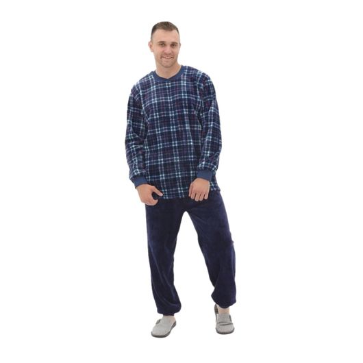 Домашний костюм Нежное касание, темно синий, Цвет: Темно-синий , Размер: 52