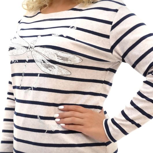 Джемпер Эрис, со стразами, Дизайн: Со стразами , Размер: 52, изображение 3