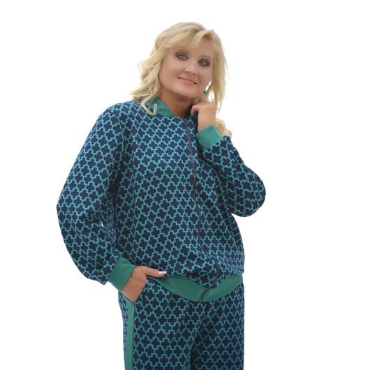 Костюм Эмина Бирюзовый, Цвет: Бирюзовый , Размер: 52, изображение 3