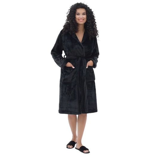 Халат Жаклін, чорний, Колір: Чорний, Розмір: 68